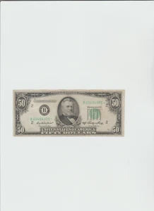 1950 A Series $50 Federal Reserve Star * Note - Picture 1 of 5