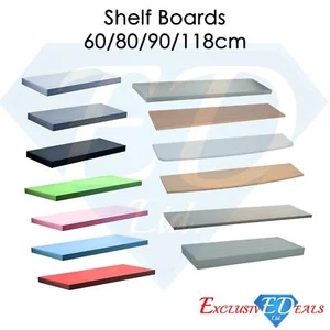 Shelf Boards 60cm 80cm 90cm & 120cm Home Storage Decor Assorted Shelving Wood - Picture 1 of 87