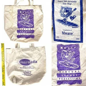 Mwave Virtual Signal Processing IBM Inter Media '94 Computer Trade Show Tote Bag - Picture 1 of 5