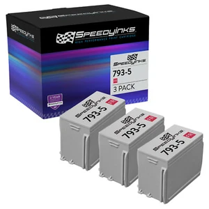 3pk for 793-5 Pitney Bowes Fluorescent Red inkjet cartridge DM100i DM200L P700 - Picture 1 of 5