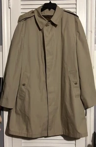 London Fog Men's R Fully Lined Trench Coat Sz 46 Long - Picture 1 of 8