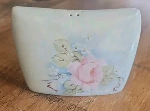 Vintage Handpainted Floral Talc Powder Shaker - Picture 1 of 6