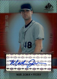 2004 SP Prospects Autograph Bonus Indians Baseball Card #MJ Mark Jecmen/600