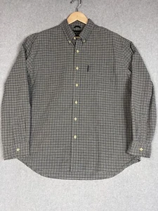 Abercrombie & Fitch Men’s Flannel Shirt Mens Large Blue Plaid Vtg - Imagen 1 de 8