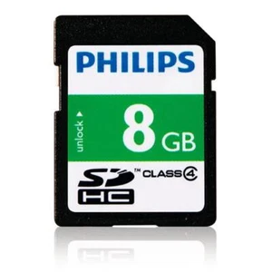 Carte mémoire haute capacité Philips 8 Go SD classe 4 - NEUVE - Photo 1 sur 1