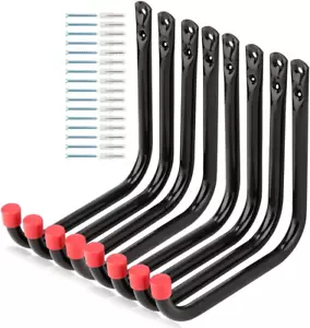 8 Pack Heavy Duty Garage Storage Utility Hooks, 6.7Inch Wall Hangers Ladder Hook - Picture 1 of 12