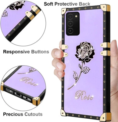 Bling Diamond Rose Luxury Fashion Women Girl Shockproof Case For Various Phone - Image 1 of 4