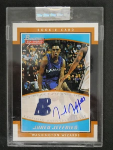 JARED JEFFRIES 2002-03 BOWMAN SIGNATURE EDITION UNCIRCULATED AUTO RELIC RC /999 - Picture 1 of 2