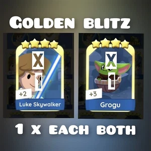 1 x Han Solo & 1 x Chewbacca - Adesivo (Golden Blitz) Mono_poly_Go - Foto 1 di 1