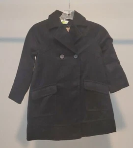Crazy 8 Girl's Black Double Breasted Warm Peacoat SZ S (5-6)** Coat, Jacket - Picture 1 of 5