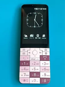 KYOCERA KYX31 INFOBAR XV Android Bar Phone Unlocked Cherry Berry Pink From Japan - Picture 1 of 17