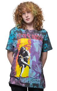 Guns N Roses Use Your Illusion Dip Dye Wash T Shirt