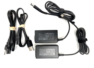 Lote de 2 Cargador HP 65W OEM TPN-LA 16/CA 16/DA 17 Adaptador de CA L39752 Foto 1 de 4