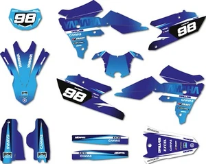 Full Custom Graphi Kit Bribe style Yamaha WR 450F - 2016 - 2018 decals stickers - Picture 1 of 8