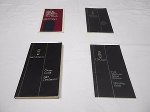 1993 LINCOLN CONTINENTAL OWNER MANUAL 4 PIECE SET / VERY GOOD CONDITION - Picture 1 of 5