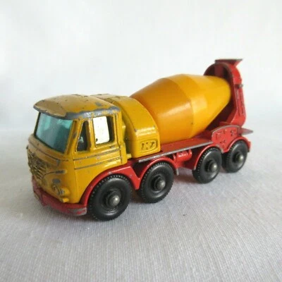 VTG MBX LESNEY ENGLAND 1:64 DIE-CAST 1960s #21 FODEN CONCRETE MIXER TRUCK YELLOW - Image 1 of 4