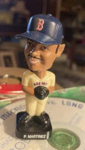 Pedro Martinez Boston Red Sox Baseball Mini 3” Bobble Head 2002 New Opened 4pic - Picture 1 of 5
