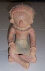 Mexico Aztec Clay Figure Sculpture Pottery Hand Made Terra Cotta 10'Tx5"Wx6"D
