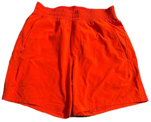 LULULEMON PACE BREAKER SHORT 7" LL SIZE S Bright Orange Auburn - Picture 1 of 5