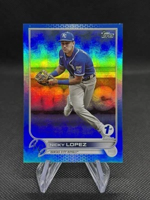 2022 Topps 1st Edition Series 1 Nicky Lopez /5 Blue #76 Kansas City Royals - Image 1 of 3