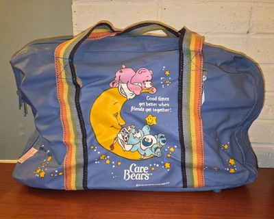 Bolso de Lona Vintage Años 80 Care Bears Rainbow Weekender Llevar durante la Noche Foto 1 de 4