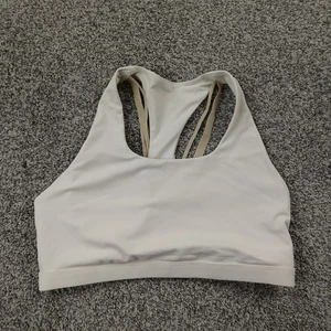Fabletics Sports Bra Womens L White Kessler Strappy Back Athletic Gym Yoga Top - Picture 1 of 9