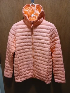 LAND'S END Youth Girls Coral Lightweight Hooded Puffer Jacket Size XXL 18/20 - Picture 1 of 4