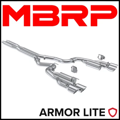 MBRP Armor Lite 3" Cat-Back Exhaust System fits 2024-2025 Ford Mustang GT 5.0L - Image 1 of 4