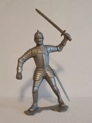 Marx Vintage 6" Inch Silver Knight - Image 1 of 3