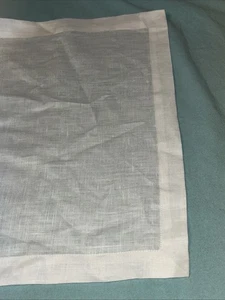 Solino Home  White Linen Table Runner 14 x  110 Pure Linen Nwot - Picture 1 of 6