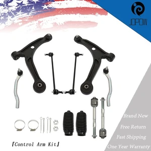 10pc Front Lower Control Arm Kit Tie Rods Sway Bars Fit For 06-08 Honda Pilot - Picture 1 of 9