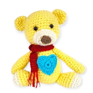 Neu Handarbeit gehäkelt Amigurumi Stofftier Teddybär Handarbeit Geschenk - Bild 1 von 12