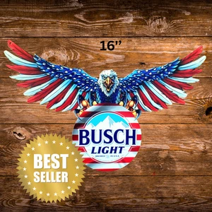 Coors Banquet American Eagle Blechschild Man Cave, offizielles Bier von Rodeo 15,5x10 - Bild 1 von 2