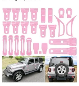 DEAL 26PC Full Set Exterior Decoration Trim Kit for Jeep Wrangler JL JLU 2018-23 - Picture 1 of 7