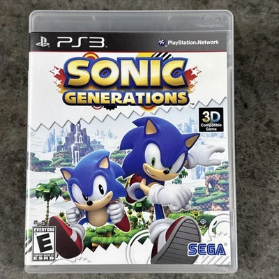 Sonic Generations  (Sony PlayStation 3 PS3) Game & Case Tested - Image 1 of 4