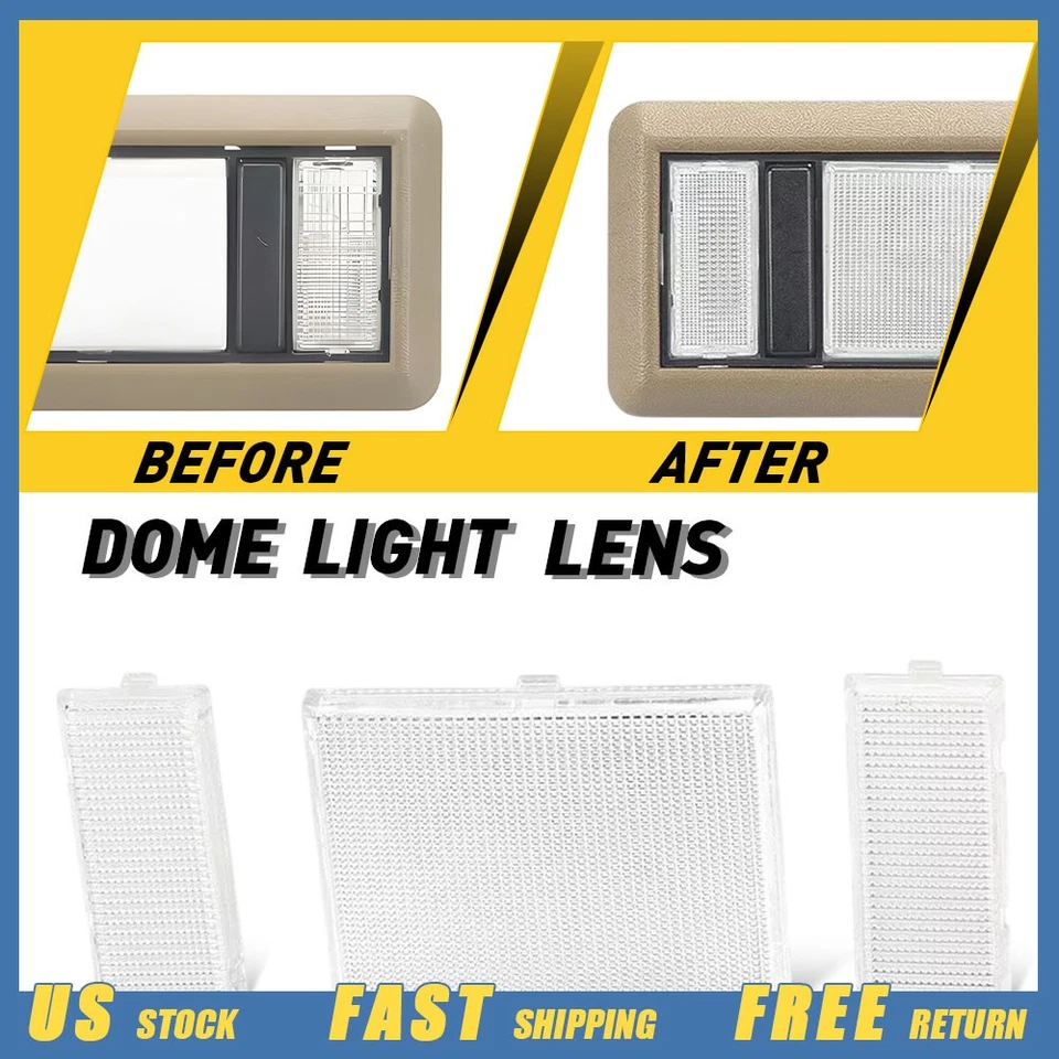 Cubierta de luz domo consola superior transparente PARA GMC C2500 C3500 K2500 K3500 1988-00 Foto 1 de 4