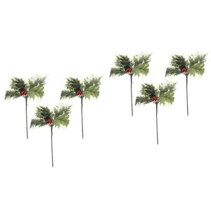 Ramo de hojas verdes simulado de 2 unidades decoración decorativa - Imagen 1 de 12