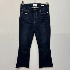 Frame Donna Le Crop Mini Stivali Jeans Taglia 30 Blu Denim LCMBRS230 D042 -10 - Foto 1 di 21