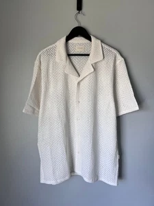 Aime Leon Dore Lace Resort Shirt - Size XL - White - NEW - Picture 1 of 8