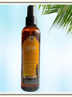 NUEVO AGADIR Aceite de Argán Spray de Acabado de Estilo Extra Firme Sujeción y Brillo 8oz Foto 1 de 2