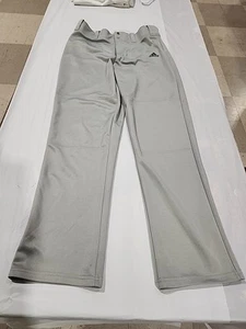 Men's ADIDAS Gray Baseball Stretch Pants Size Medium RN# 104141 Exc Cond - Picture 1 of 7