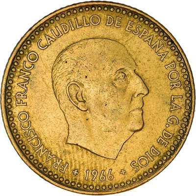 [#366130] Coin, Spain, Francisco Franco, caudillo, Peseta, 1973, AU(50-53) - Image 1 of 2