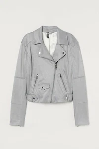 H&M Imitation Suede Biker Jacket - Picture 1 of 3