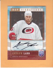 ANDREW LADD #AL 2006 07 BE A PLAYER AUTOGRAPH AUTO CAROLINA HURRICANES NM-MT