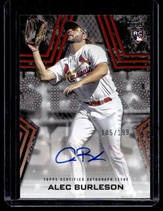 2023 Topps Series 2 Alec Burleson #BSA-AB Rookie Autograph Black /199