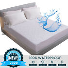 Waterproof Mattress Pad Fitted Twin Full Queen King Cover Stretches To 18" Deep