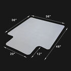 1/2Pc Thickness Office Chair Mat 1/8" 3Mm Anti-Slip Rectangular With Lip
