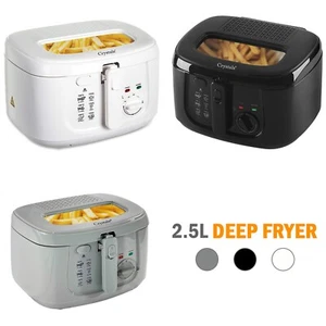 2.5L Deep Fat Fryer Chip Electric Non-Stick Pan & Safe Basket Handle With Window - Picture 1 of 17