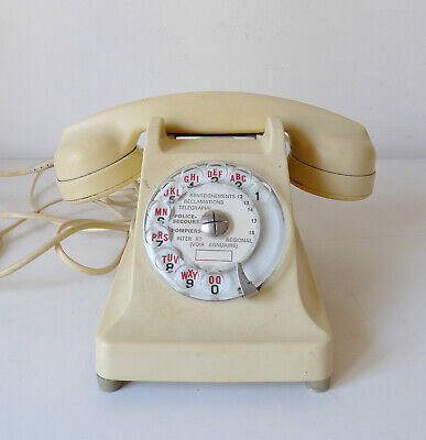 Telephone Ericsson Vintage En Bakelite  AnnÉes 50 Design Made In France 1950 • 50€