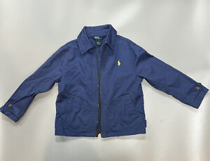 Vintage Rare Youth Small Polo Ralph Lauren Harrington Bomber Jacket Blue Yellow.